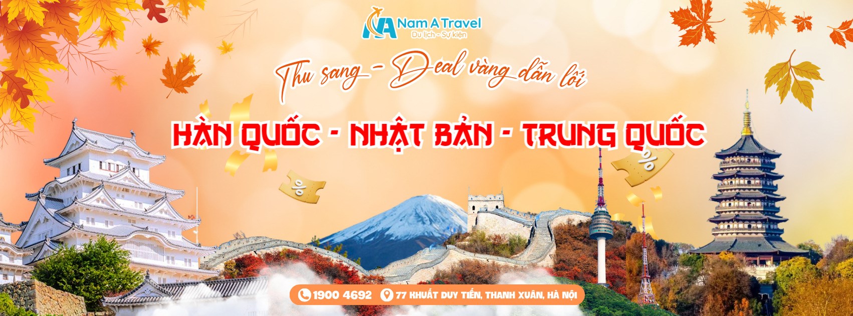 Ưu đãi chùm tour mùa thu