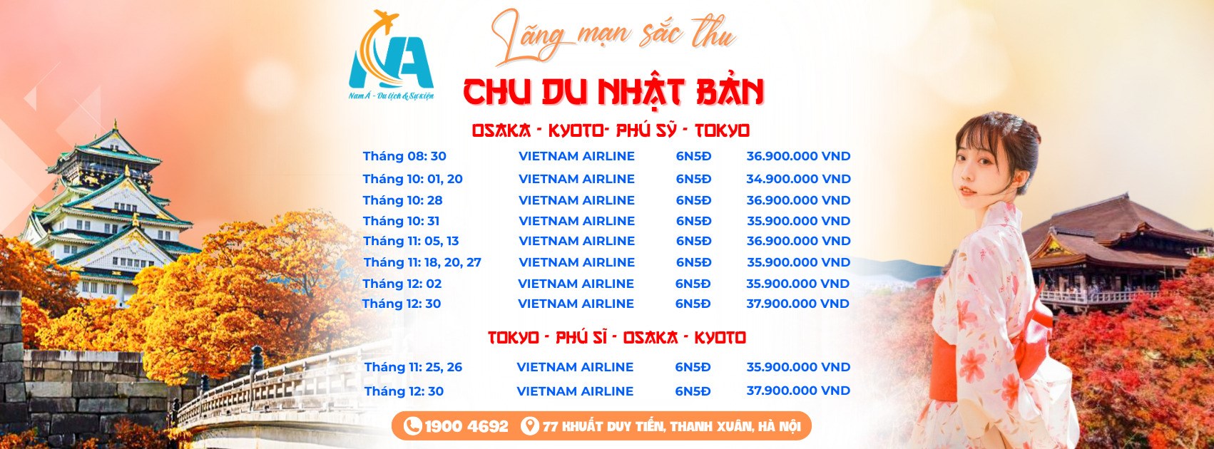 Ưu đãi tour Nhật Bản