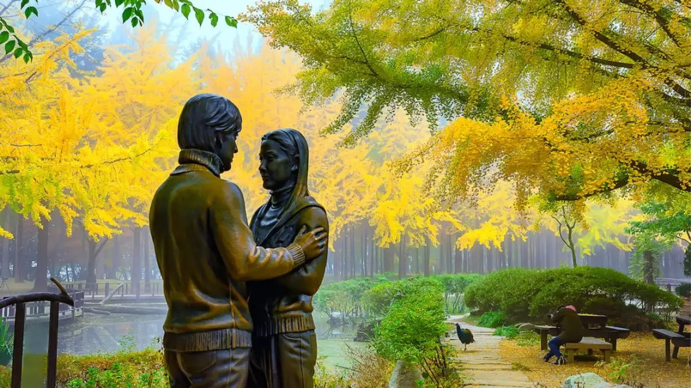 Sắc thu lãng mãn trên đảo Nami
