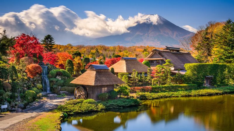 Làng cổ Oshino Hakkai - Tour Du Lịch Osaka 6N5Đ
